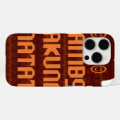 Afrikanische Gruß: Jambo Hakuna Matata Holzdesign Case-Mate iPhone Hülle (Rückseite (Horizontal))