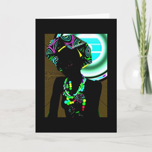 Afrikanische Grüße Karte (Vorderseite)