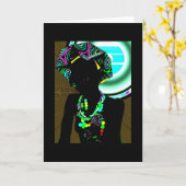 Afrikanische Grüße Karte (Gelbe Blume)