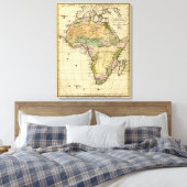 Afrikanische Handkologe Atlas-Karte Leinwanddruck (Insitu (Schlafzimmer))