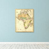 Afrikanische Handkologe Atlas-Karte Leinwanddruck (Insitu (Holzboden))