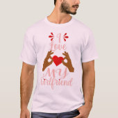 afrikanische Herz-Liebe meine Freundin romanance v T-Shirt (Vorderseite)