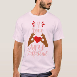 afrikanische Herz-Liebe meine Freundin romanance v T-Shirt