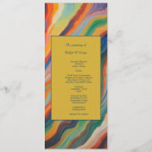 Afrikanische Hochzeit in Urlaubsort aus abstraktem Programm (Rückseite)