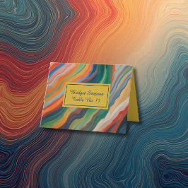 afrikanische Hochzeit in Urlaubsort-Platzkarte aus Dankeskarte