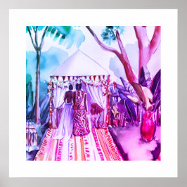 Afrikanische Hochzeit Poster