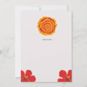 Afrikanische Hochzeit rettet das Datum Einladung (Rückseite)