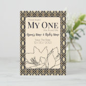 Afrikanische Hochzeit Save The Date (Stehend Vorderseite)