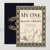 Afrikanische Hochzeit Save The Date (Vorne/Hinten)