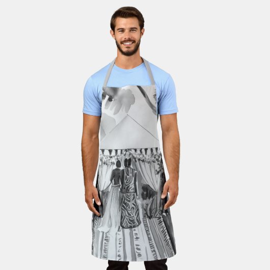 Afrikanische Hochzeit Schürze (Getragen)