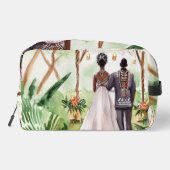 Afrikanische Hochzeit Waschbeutel (Rückseite)