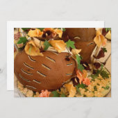 Afrikanische Hochzeitseinladung Einladung (Vorne/Hinten)