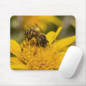 Afrikanische Honigbiene mit Pollensäcken Fütternd Mousepad (Mit Mouse)