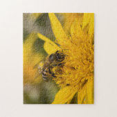 Afrikanische Honigbiene mit Pollensäcken Fütternd Puzzle (Vertikal)