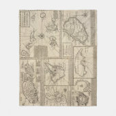 Afrikanische Inseln Fleecedecke (Vorderseite)