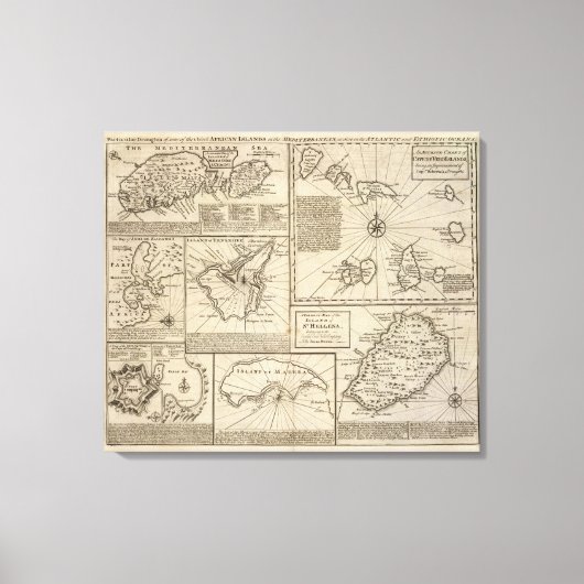 Afrikanische Inseln Leinwanddruck (Vorderseite)
