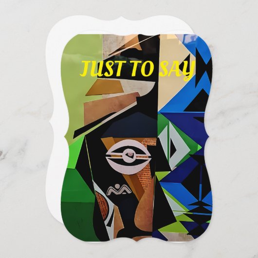 Afrikanische Inspirierte Karte, traditionelle afri Einladung (Vorne/Hinten)