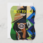 Afrikanische Inspirierte Karte, traditionelle afri Einladung (Vorderseite)