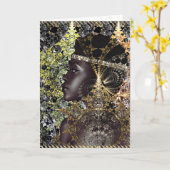 Afrikanische Jungle-Blume Karte (Gelbe Blume)