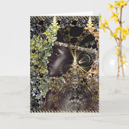 Afrikanische Jungle-Blume Karte (Gelbe Blume)