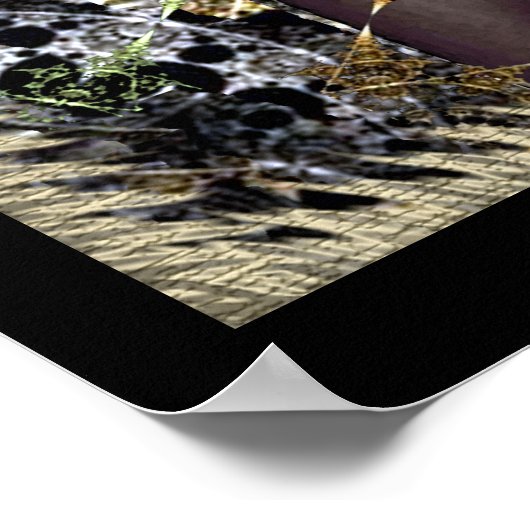 Afrikanische Jungle-Blume Poster (Ecke)