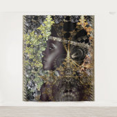 Afrikanische Jungle-Blume Wandteppich (Vorderseite)