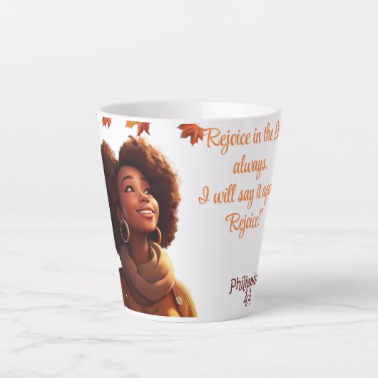 Afrikanische Kaffee-Tasse Milchtasse (Vorderseite)