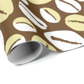 Afrikanische Karibische Muscheln Gemustert Geschenkpapier (Rolleneckpunkt)