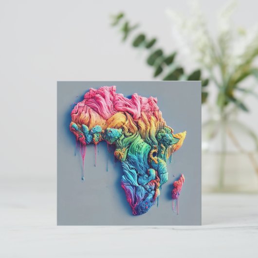 Afrikanische Karte (Stehend Vorderseite)