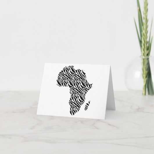 Afrikanische Karte Afrikanischer Pride Zebra Muste (Vorderseite)