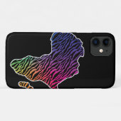 Afrikanische Karte Afrikanischer Pride Zebra Muste Case-Mate iPhone Hülle (Rückseite (Horizontal))