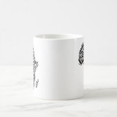 Afrikanische Karte Afrikanischer Pride Zebra Muste Kaffeetasse (Mittel)