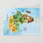Afrikanische Karte Aquarellbilder (Vorderseite)