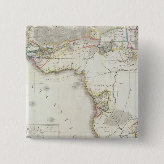 Afrikanische Karte Button (Vorderseite)