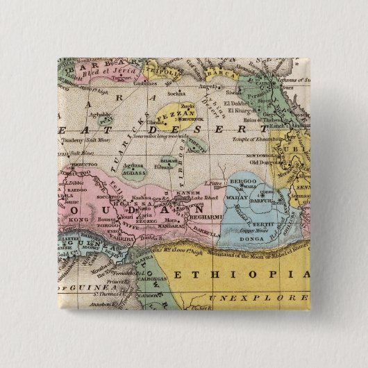 Afrikanische Karte Button (Vorderseite)