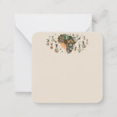 Afrikanische Karte Dekoratives Muster für Stammese (Vorderseite)