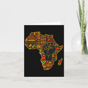 Afrikanische Karte Faust Black History Month Feier
