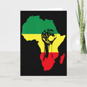 Afrikanische Karte Faust Schwarze Geschichte Nativ
