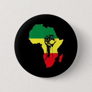 Afrikanische Karte Faust Schwarze Geschichte Nativ Button