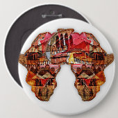 Afrikanische Karte: Feiern Sie die Jahreszeit mit Button (Vorne & Hinten)