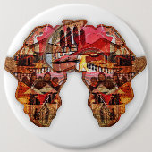 Afrikanische Karte: Feiern Sie die Jahreszeit mit Button (Vorderseite)