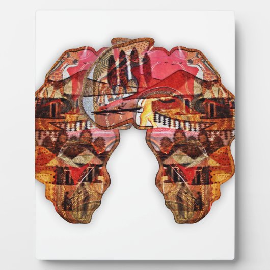 Afrikanische Karte: Feiern Sie die Jahreszeit mit  Fotoplatte (Vorderseite)