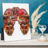 Afrikanische Karte: Feiern Sie die Jahreszeit mit  Fotoplatte (Seite)