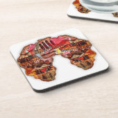 Afrikanische Karte: Feiern Sie die Jahreszeit mit Getränkeuntersetzer (Linke Seite)