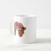 Afrikanische Karte: Feiern Sie die Jahreszeit mit Kaffeetasse (Vorderseite Links)