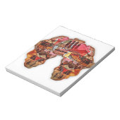 Afrikanische Karte: Feiern Sie die Jahreszeit mit  Notizblock (Rotiert)