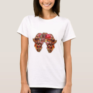 Afrikanische Karte: Feiern Sie die Jahreszeit mit  T-Shirt