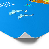 Afrikanische Karte für Kinder Poster (Ecke)