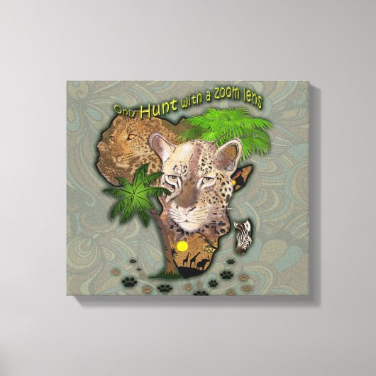 Afrikanische Karte Leinwanddruck (Vorderseite)