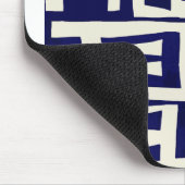 Afrikanische Karte - Navy Ivory Mousepad (Ecke)